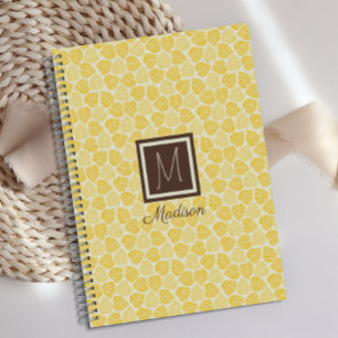 Agenda Hoja Amarilla Monograma