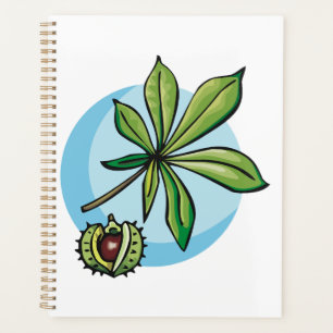 Agenda Hoja de castaño de Indias y fruto