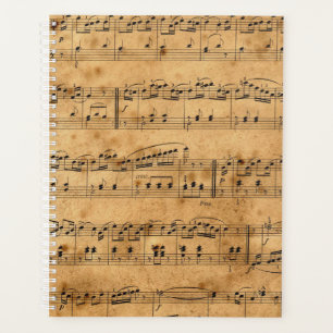 Agenda Hoja de Música Antigua Vieja-15
