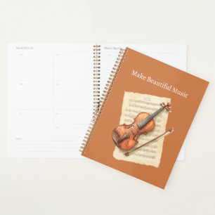 Agenda Hoja de música de violín