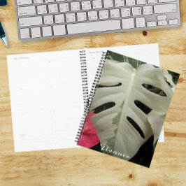 Agenda Hoja floral de Monstera variada