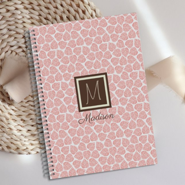 Agenda Hoja Rosa Monograma (Subido por el creador)