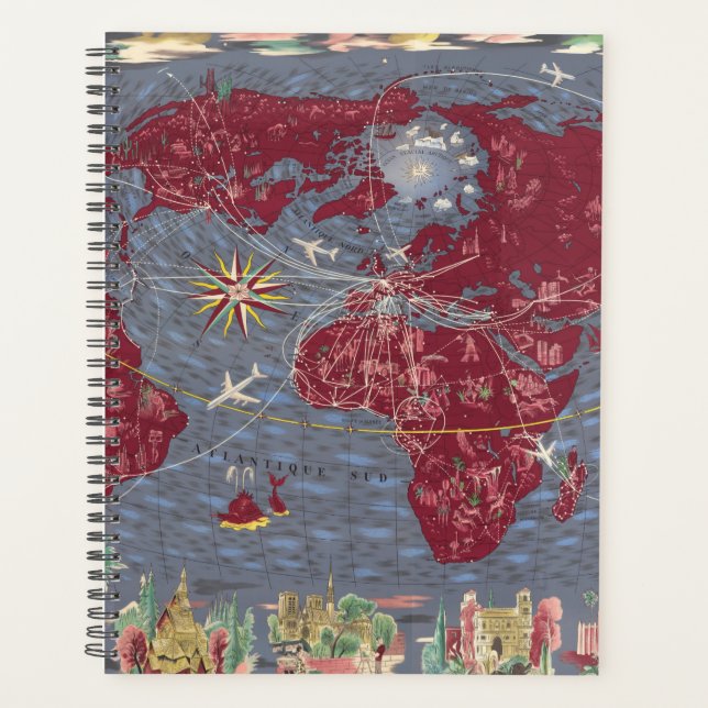 Agenda Hojas 1-8: Air France (Anverso)