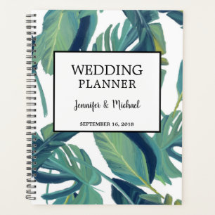 Agenda Hojas acuáticas tropicales modernas Planner de cas