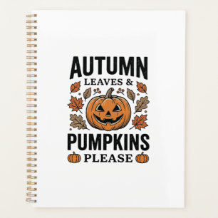 Agenda Hojas De Calabaza De Otoño Calabazas Por Favor Vin