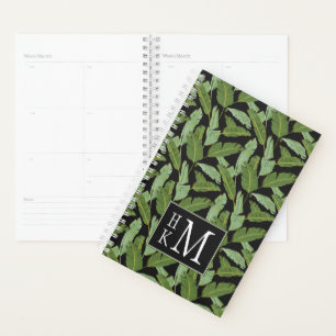 Agenda Hojas de palma Monograma
