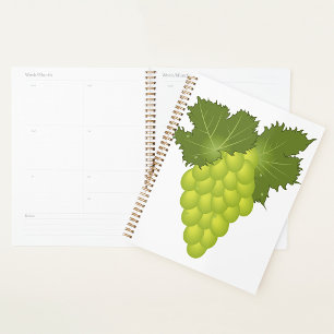 Agenda Hojas de parra de uvas verdes Fruta fresca