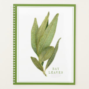 Agenda HOJAS FRESH BAY 8.5x11 Planner / Green