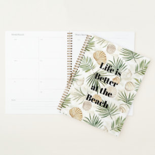 Agenda Hojas Tropicales Conchas de Playa