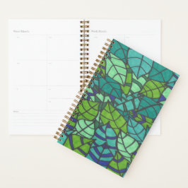 Agenda Hojas tropicales verdes 