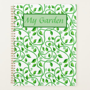 Agenda Hojas verdes tendrils y viñas jardín