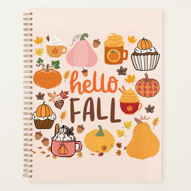 Agenda Hola Calabazas de Otoño (Anverso)