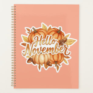 Agenda Hola Noviembre - Diseño Acogedor de Otoño