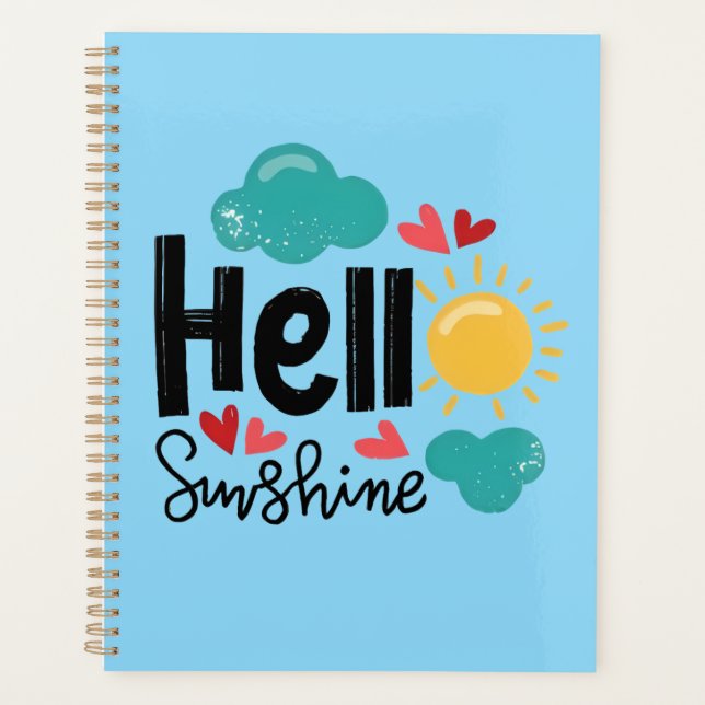 Agenda Hola sol lindo azul (Anverso)