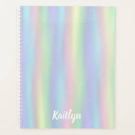 Agenda Holograma arcoiris suave | Personalizado