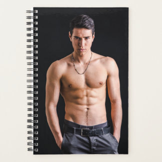 Agenda Hombre Caliente Hombre Sexy Sin Camisa Poses De Su