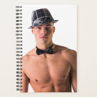 Agenda Hombre caliente Sexy sin camiseta Bow Tie Músculo