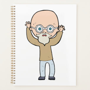 Agenda Hombre Divertido Calvo y Extraño con Barba