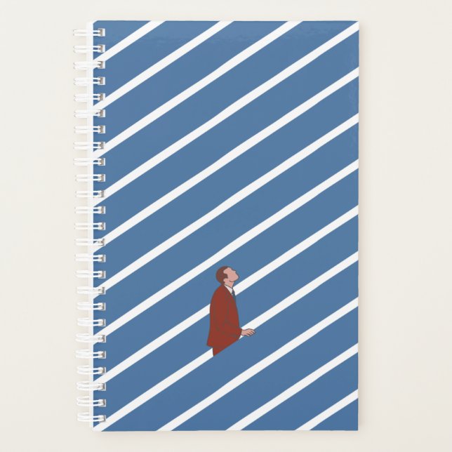 Agenda Hombre recibiendo regalos de felicitaciones (Anverso)