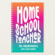 Homeschool Teacher Colorful Ombre