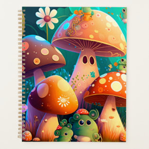 Agenda Hongos y flores finos verdes