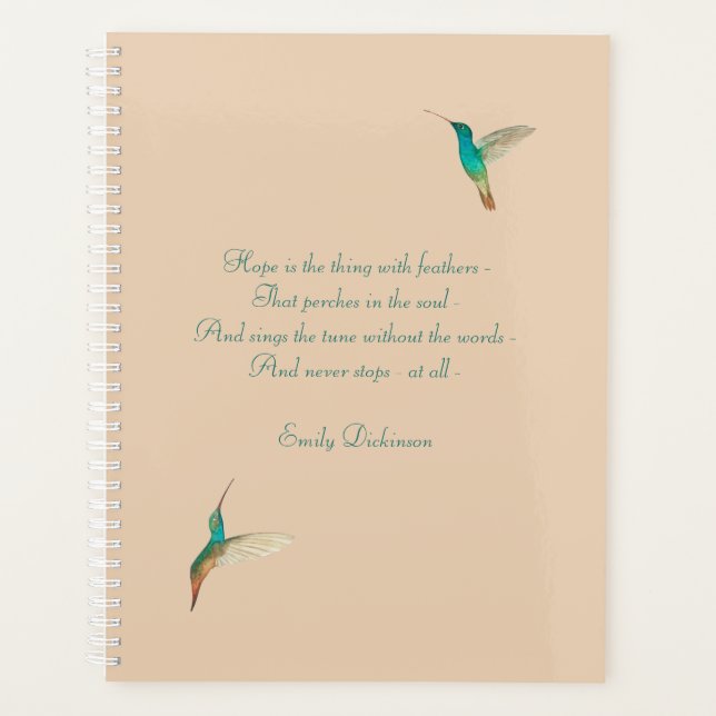 Agenda Hope Hummingbird (Anverso)