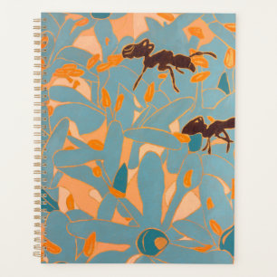 Agenda Hormigas con flores azules Flora australiana