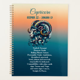 Agenda Horoscope Rótulo Astrológico Capricornio