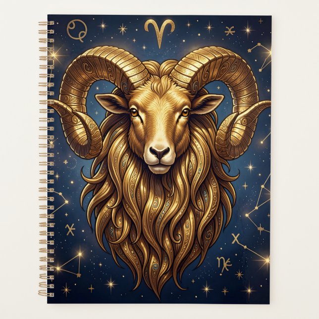 Agenda Horoscope Sign Aries | Astrology Traits & Dates (Anverso)