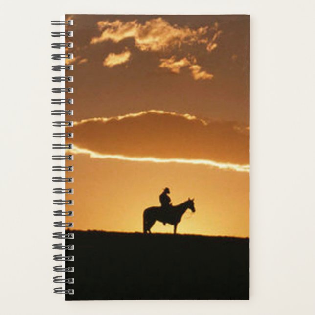 Agenda Horse Photo Equine Impresionante Cowboy Sunset