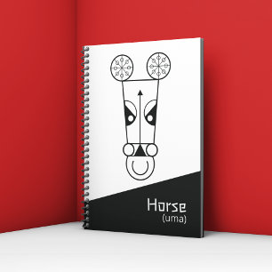 Agenda Horse Zodiac Rótulo Planner