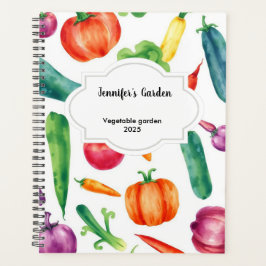 Agenda Hortalizas acuáticas patrón jardín personal