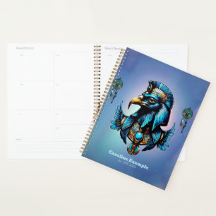 Agenda Horus el dios del halcón egipcio.
