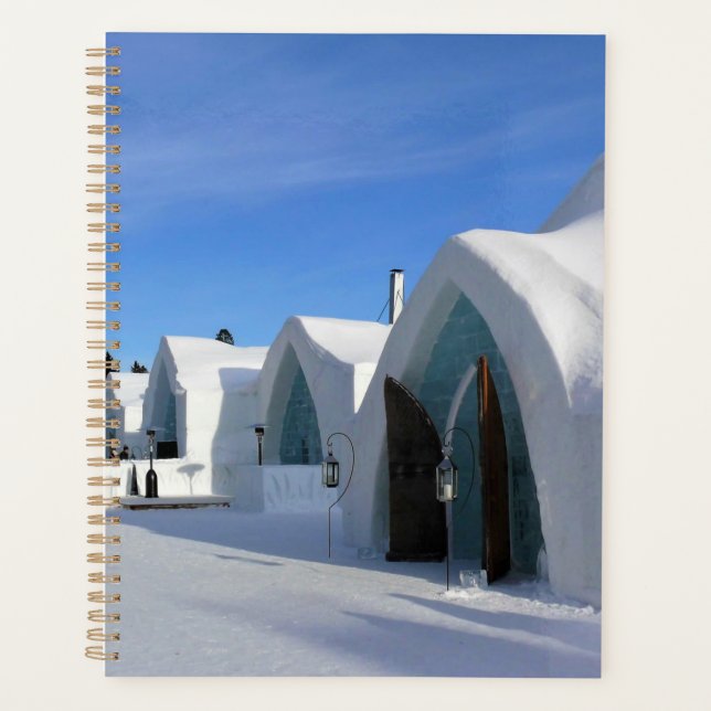 Agenda Hotel de Glace, Quebec, Canadá (Anverso)