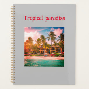 Agenda Hotel Tropical Beach Design Spiral Planner