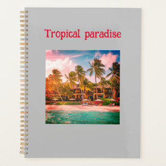 Agenda Hotel Tropical Beach Design Spiral Planner