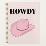 Agenda Howdy Pink Cowboy Gorra<br><div class="desc">Howdy - Gorra de vaqueros - rosa rosa y rosa rubor.</div>