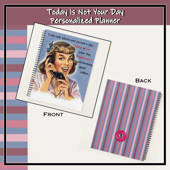 Agenda Hoy no es tu Chica en el retro de teléfono (A planner for those who have to deal with Karen's on a regular basis.)