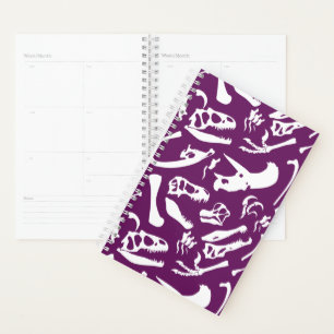 Agenda Huesos de dinosaurio (púrpura)