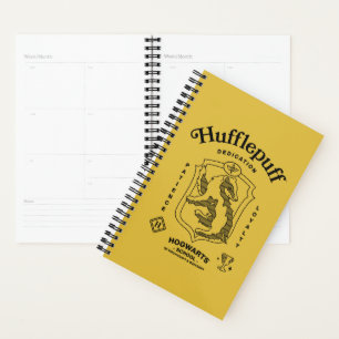 Agenda HUFFLEPUFF™ Dedicación Paciencia Lealtad Escudo