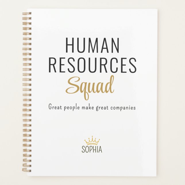 Agenda Human Resources Squad – Personalized Planner (Anverso)