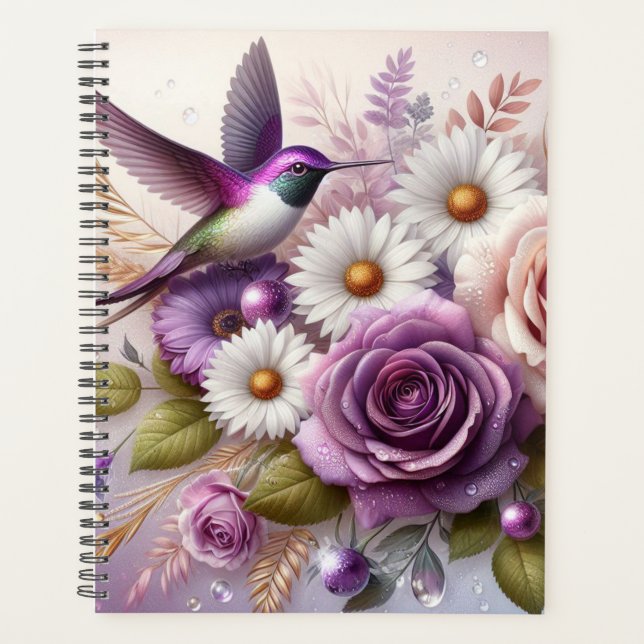 Agenda Hummingbird, Rosas y daisies (Anverso)