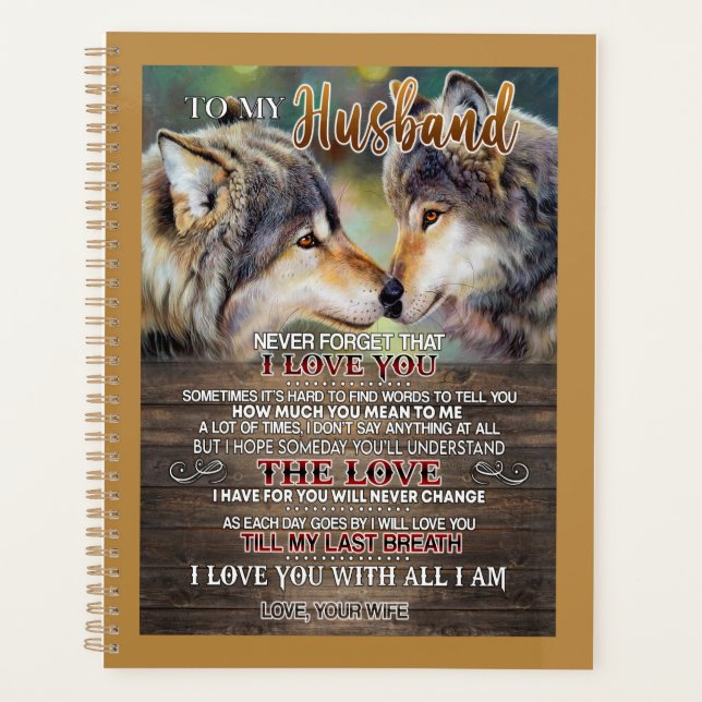 Agenda Husband Lovers | A Mi Esposo Te Amé (Anverso)