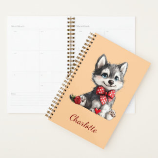 Agenda Husky Personalizado con Nombre Personalizado