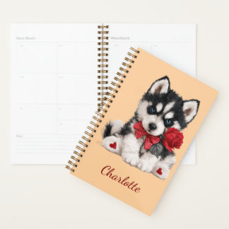 Agenda Husky Personalizado con Nombre Personalizado