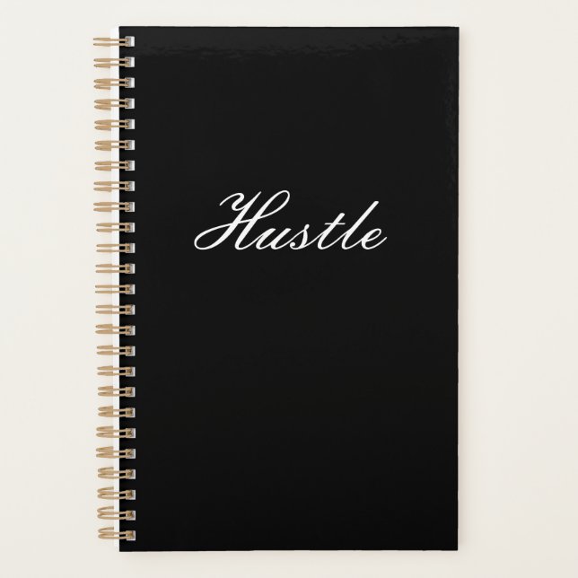 Agenda Hustle Black Modern (Anverso)