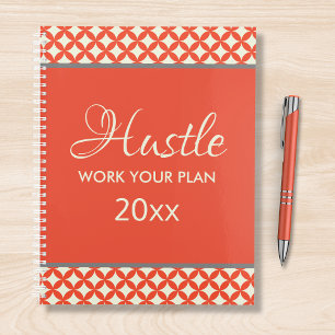 Agenda Hustle Trabajar su plan Moda moderna