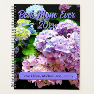 Agenda Hydrangea garden rosa azul púrpura floral mamá reg