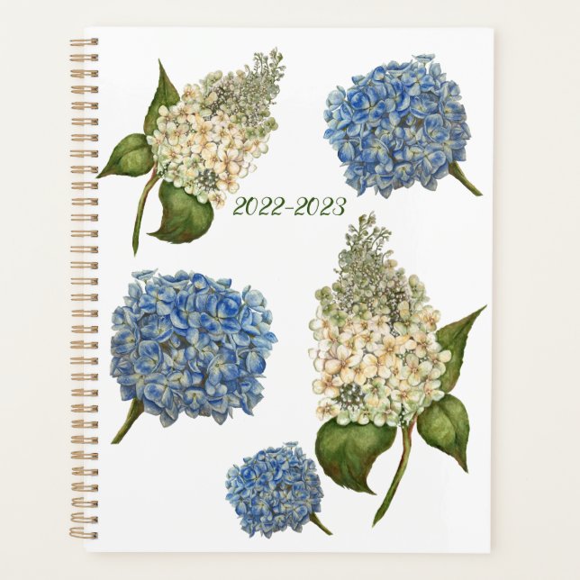 Agenda Hydrangea Yearly Planner (Anverso)