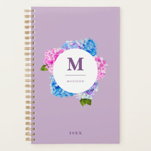 Agenda Hydrangeas Floral Wreath Monograma